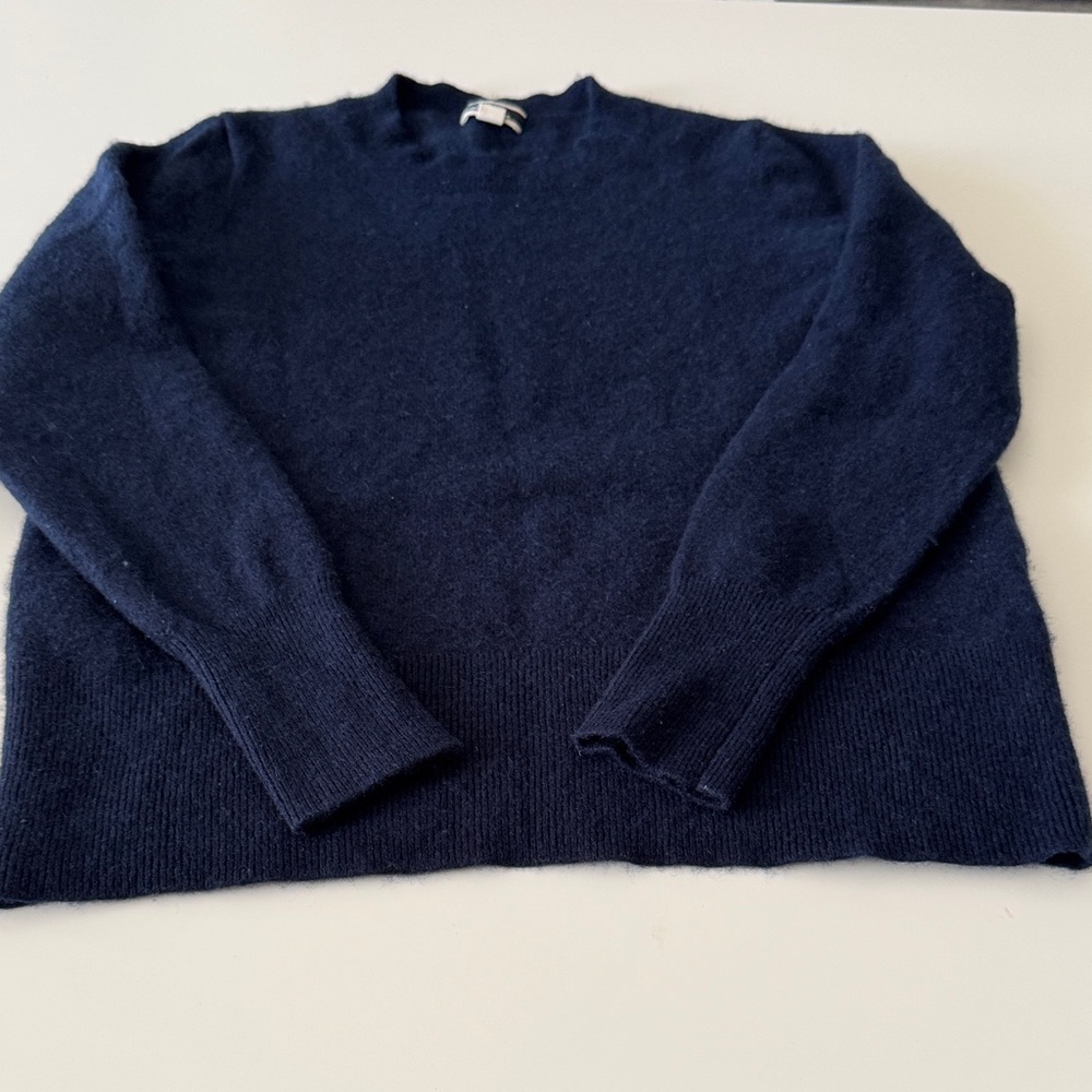 J. Crew Navy Blue Crew Neck Sweater